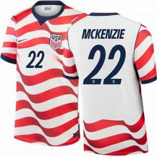 Men 22 Mark McKenzie USMNT 2026 Home Stadium Replica Jersey 1
